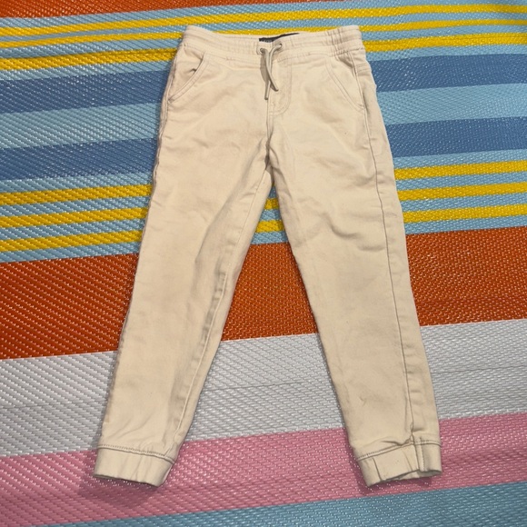 Denim&Co Cream Jogger Pants Boys Kids Size 6 - Picture 1 of 3